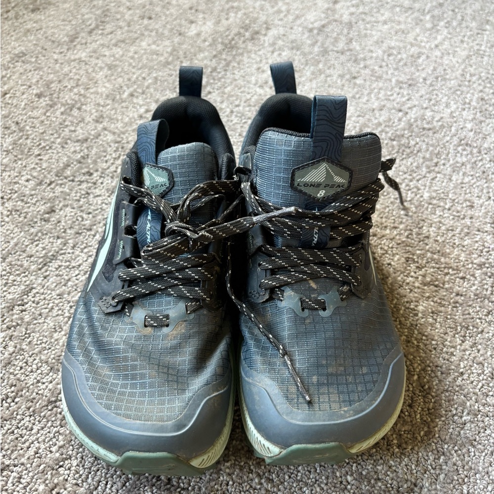 Black and Gray Trail Running Shoes